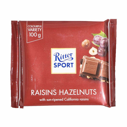 GETIT.QA- Qatar’s Best Online Shopping Website offers RITTER SPORT RAISINS HAZELNUTS 100G at the lowest price in Qatar. Free Shipping & COD Available!