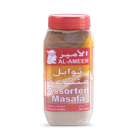 GETIT.QA- Qatar’s Best Online Shopping Website offers AL AMEER ASSORTED MIX MASALAS 360 G
 at the lowest price in Qatar. Free Shipping & COD Available!