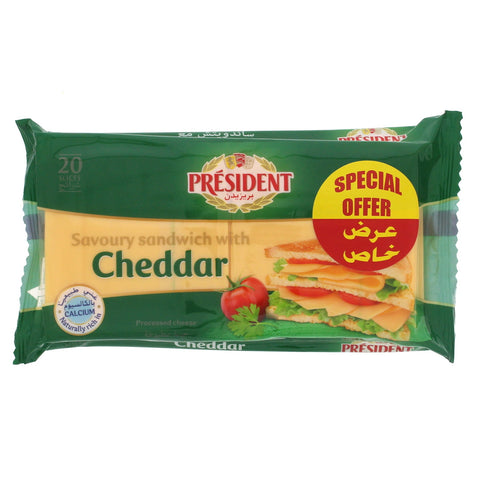 GETIT.QA- Qatar’s Best Online Shopping Website offers PRESIDENT SANDWICH SLICED CHEDDAR CHEESE 400 G at the lowest price in Qatar. Free Shipping & COD Available!