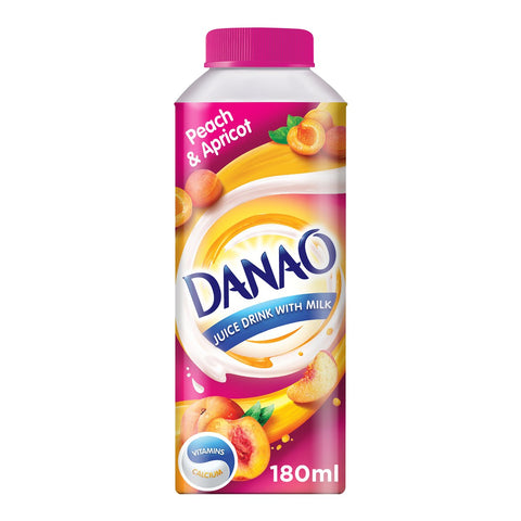 GETIT.QA- Qatar’s Best Online Shopping Website offers DANAO NO ADDED SUGAR PEACH & APRICOT JUICE DRINK WITH MILK 180 ML at the lowest price in Qatar. Free Shipping & COD Available!