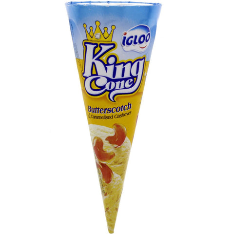 GETIT.QA- Qatar’s Best Online Shopping Website offers IGLOO KING BUTTERSCOTCH ICE CREAM CONE 120 ML at the lowest price in Qatar. Free Shipping & COD Available!