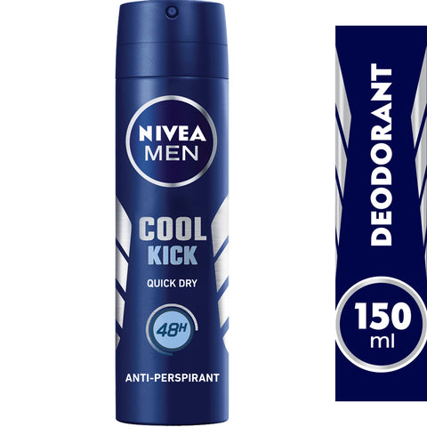 GETIT.QA- Qatar’s Best Online Shopping Website offers NIVEA MEN DEODORANT SPRAY FOR MEN COOL KICK 150 ML at the lowest price in Qatar. Free Shipping & COD Available!