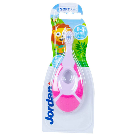 GETIT.QA- Qatar’s Best Online Shopping Website offers JORDAN BABY SOFT TOOTH BRUSH 0-2 YEAR ASSORTED COLOR 1 PC at the lowest price in Qatar. Free Shipping & COD Available!