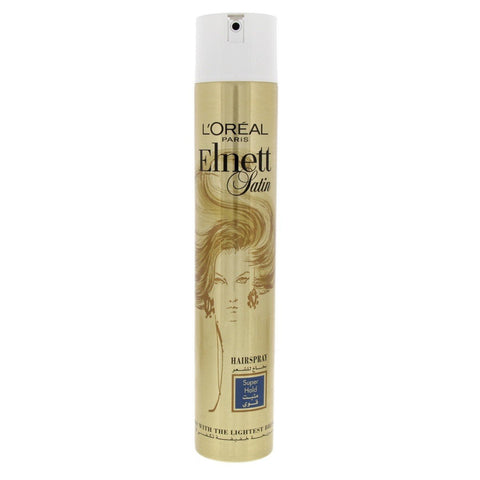 GETIT.QA- Qatar’s Best Online Shopping Website offers L'OREAL ELNET SATIN HAIR SPRAY SUPER HOLD 400 ML at the lowest price in Qatar. Free Shipping & COD Available!