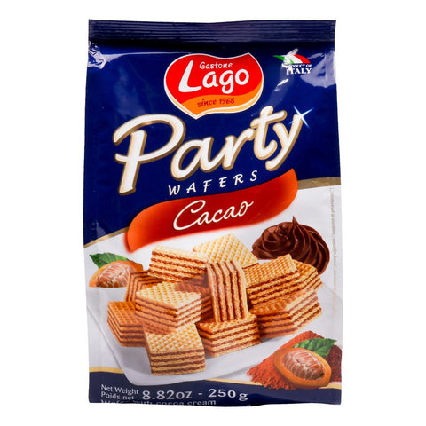GETIT.QA- Qatar’s Best Online Shopping Website offers LAGO PARTY WAFER CACAO 250G at the lowest price in Qatar. Free Shipping & COD Available!