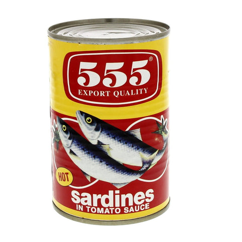 GETIT.QA- Qatar’s Best Online Shopping Website offers 555 HOT SARDINES IN TOMATO SAUCE 425 G at the lowest price in Qatar. Free Shipping & COD Available!