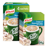 GETIT.QA- Qatar’s Best Online Shopping Website offers KNORR CUP A SOUP CREAM OF MUSHROOM 4 X 20 G at the lowest price in Qatar. Free Shipping & COD Available!