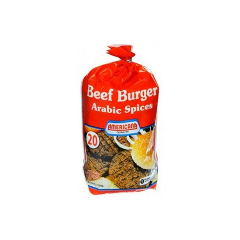 GETIT.QA- Qatar’s Best Online Shopping Website offers AMERICANA BEEF BURGER ARABIC SPICES 20 X 1120 G at the lowest price in Qatar. Free Shipping & COD Available!