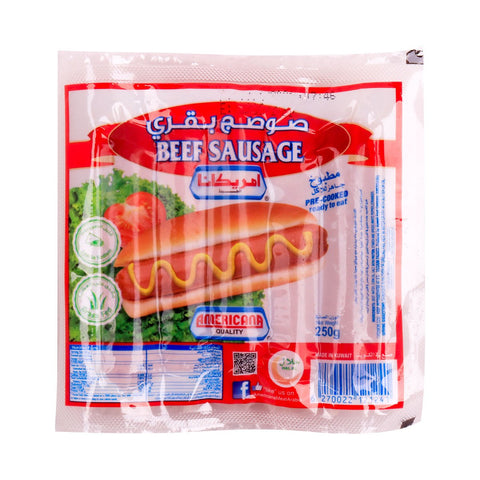 GETIT.QA- Qatar’s Best Online Shopping Website offers AMERICANA BEEF SAUSAGE 250 G at the lowest price in Qatar. Free Shipping & COD Available!