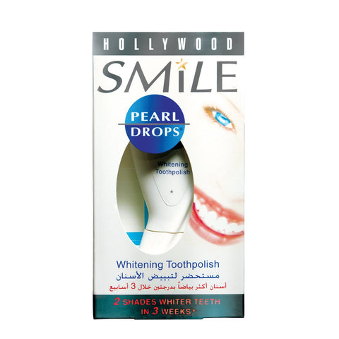 GETIT.QA- Qatar’s Best Online Shopping Website offers PEARL DROPS HOLLYWOOD SMILE WHITENING TOOTH POLISH 50ML at the lowest price in Qatar. Free Shipping & COD Available!