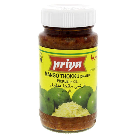 GETIT.QA- Qatar’s Best Online Shopping Website offers PRIYA MANGO THOKKU PICKLE 300 G at the lowest price in Qatar. Free Shipping & COD Available!