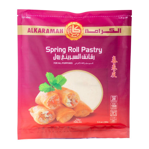 GETIT.QA- Qatar’s Best Online Shopping Website offers AL KARAMAH SPRING ROLL PASTRY 160G at the lowest price in Qatar. Free Shipping & COD Available!