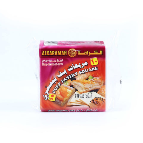 GETIT.QA- Qatar’s Best Online Shopping Website offers AL KARAMAH 10 PUFF PASTRY SQUARE 400G at the lowest price in Qatar. Free Shipping & COD Available!