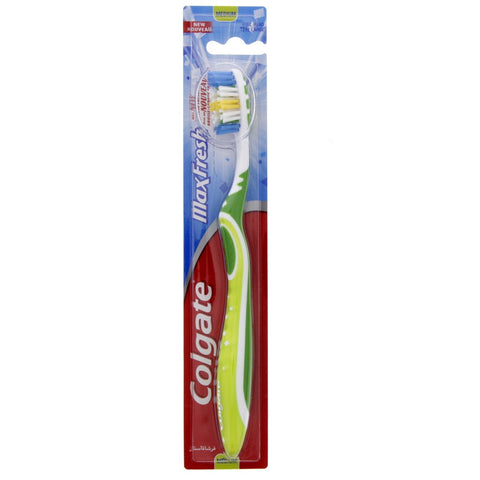 GETIT.QA- Qatar’s Best Online Shopping Website offers COLGATE TOOTHBRUSH MAX FRESH MEDIUM ASSORTED COLOURS 1 PC at the lowest price in Qatar. Free Shipping & COD Available!