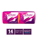 GETIT.QA- Qatar’s Best Online Shopping Website offers PRIVATE NATURAL COTTON FEEL EXTRA THIN NIGHT SANITARY 14PCS at the lowest price in Qatar. Free Shipping & COD Available!