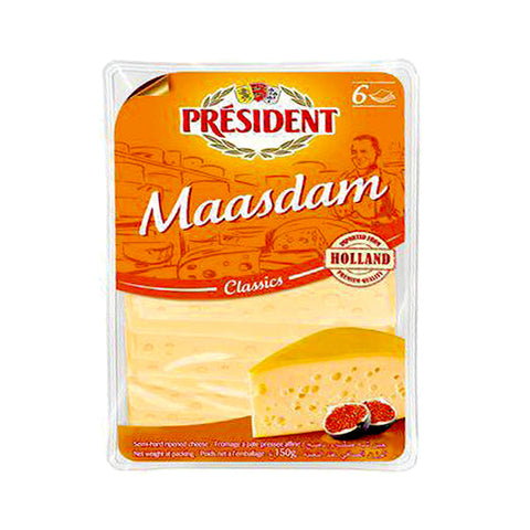 GETIT.QA- Qatar’s Best Online Shopping Website offers PRESIDENT MAASDAM SLICE CHEESE 150 G at the lowest price in Qatar. Free Shipping & COD Available!
