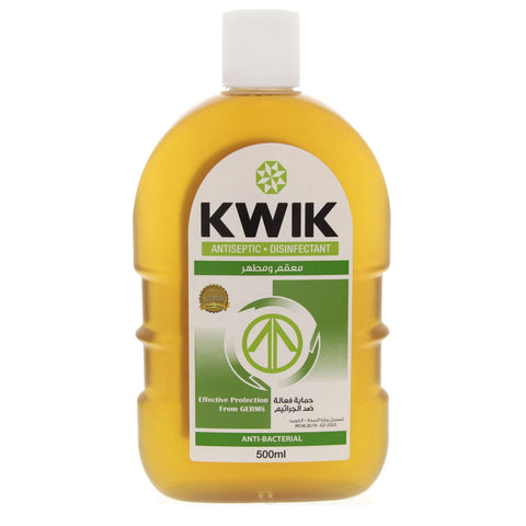 GETIT.QA- Qatar’s Best Online Shopping Website offers KWIK ANTISEPTIC LIQUID 500ML at the lowest price in Qatar. Free Shipping & COD Available!