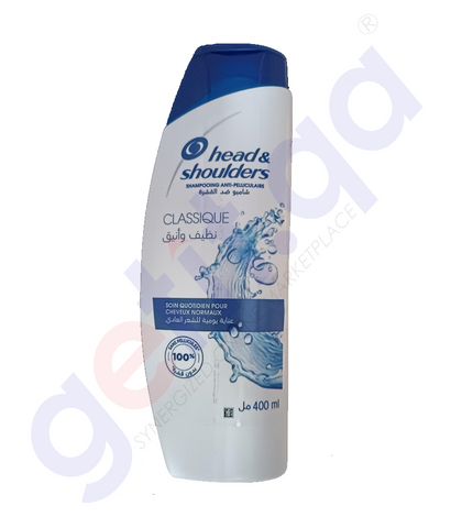 BUY HEAD & SHOULDERS SHAMPOO CLASSIQUE 400ML IN QATAR | HOME DELIVERY WITH COD ON ALL ORDERS ALL OVER QATAR FROM GETIT.QA