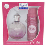 GETIT.QA- Qatar’s Best Online Shopping Website offers SAPIL CHICHI EAU DE TOILETTE FOR WOMEN 100 ML + DEODORANT 150 ML at the lowest price in Qatar. Free Shipping & COD Available!