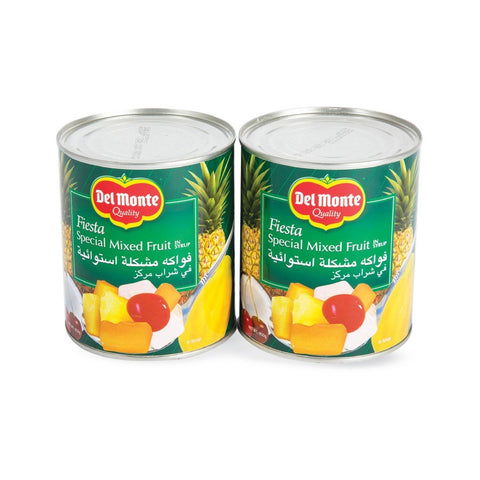 GETIT.QA- Qatar’s Best Online Shopping Website offers DEL MONTE FIESTA MIX FRUIT IN SYRUP 2 X 850 G at the lowest price in Qatar. Free Shipping & COD Available!