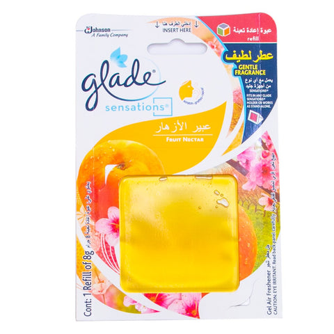 GETIT.QA- Qatar’s Best Online Shopping Website offers GLADE SENSATION FRUIT NECTAR GEL CAR FRESHENER REFILL 8G at the lowest price in Qatar. Free Shipping & COD Available!