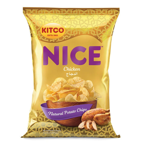 GETIT.QA- Qatar’s Best Online Shopping Website offers KITCO NICE POTATO CHIPS CHICKEN 167G at the lowest price in Qatar. Free Shipping & COD Available!