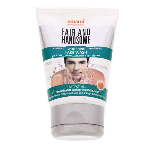 GETIT.QA- Qatar’s Best Online Shopping Website offers EMAMI FAIR AND HANDSOME ADVANCED WHITENING REFRESHING FACE WASH 100 G at the lowest price in Qatar. Free Shipping & COD Available!