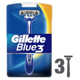 GETIT.QA- Qatar’s Best Online Shopping Website offers GILLETTE BLUE3 MENÂ€™S DISPOSABLE RAZORS 3 PCS at the lowest price in Qatar. Free Shipping & COD Available!