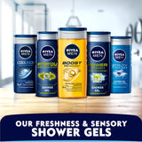 GETIT.QA- Qatar’s Best Online Shopping Website offers NIVEA MEN 3IN1 COOL KICK SHOWER GEL 250 ML at the lowest price in Qatar. Free Shipping & COD Available!