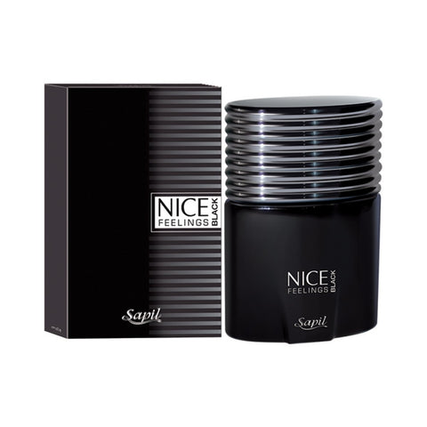 GETIT.QA- Qatar’s Best Online Shopping Website offers SAPIL NICE FEELINGS BLACK EDT FOR MEN 75 ML at the lowest price in Qatar. Free Shipping & COD Available!