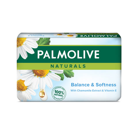 GETIT.QA- Qatar’s Best Online Shopping Website offers PALMOLIVE NATURALS BAR SOAP BALANCE & SOFTNESS WITH CHAMOMILE AND VITAMIN E 90G at the lowest price in Qatar. Free Shipping & COD Available!