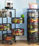 BUY 5 LAYERS ROUND TROLLEY IN QATAR | HOME DELIVERY WITH COD ON ALL ORDERS ALL OVER QATAR FROM GETIT.QA