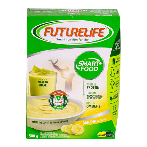 GETIT.QA- Qatar’s Best Online Shopping Website offers FUTURELIFE BANANA FLAVOUR SMART FOOD 500 G at the lowest price in Qatar. Free Shipping & COD Available!