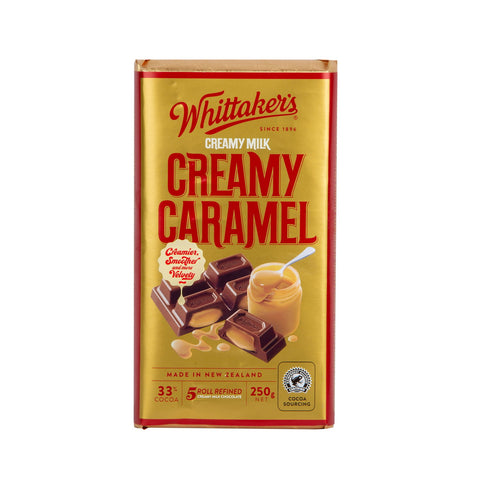 GETIT.QA- Qatar’s Best Online Shopping Website offers WHITTAKER'S MILK CHOCOLATE CREAMY CARAMEL 250 G at the lowest price in Qatar. Free Shipping & COD Available!
