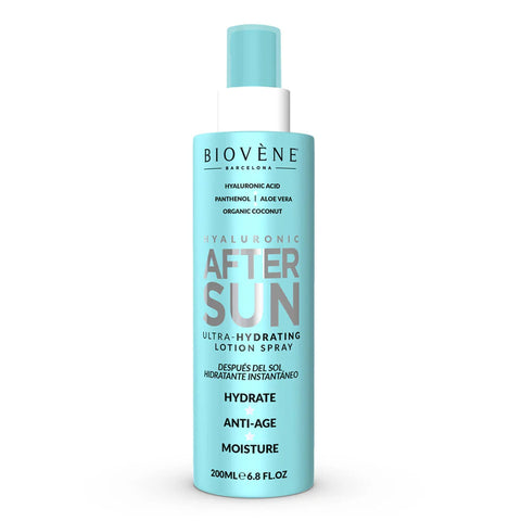 GETIT.QA- Qatar’s Best Online Shopping Website offers Biovene Barcelona Hyaluronic After Sun Ultra-Hydrating Lotion Spray 200 ml at the lowest price in Qatar. Free Shipping & COD Available!
