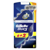 GETIT.QA- Qatar’s Best Online Shopping Website offers GILLETTE BLUE3 MENÂ€™S DISPOSABLE RAZORS 6 PCS + 2 at the lowest price in Qatar. Free Shipping & COD Available!