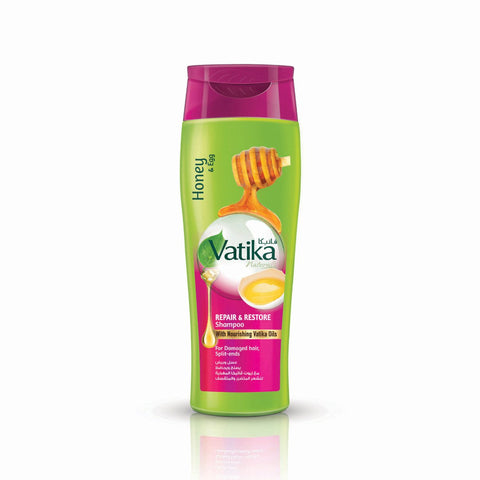 GETIT.QA- Qatar’s Best Online Shopping Website offers VATIKA NATURAL REPAIR & RESTORE SHAMPOO FOR DAMAGED-- SPLIT HAIR-- 400 ML at the lowest price in Qatar. Free Shipping & COD Available!