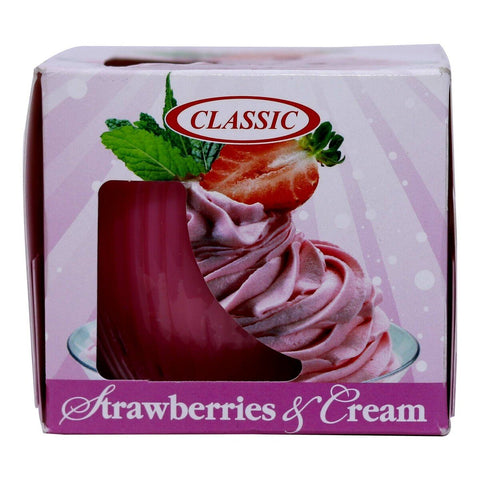 GETIT.QA- Qatar’s Best Online Shopping Website offers CLASSIC CANDLE STRAWBERRIES & CREAM 4OZ at the lowest price in Qatar. Free Shipping & COD Available!