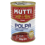 GETIT.QA- Qatar’s Best Online Shopping Website offers MUT.POLPA CHOPPED TOMATO 400G at the lowest price in Qatar. Free Shipping & COD Available!