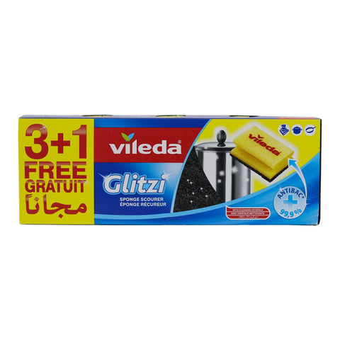 GETIT.QA- Qatar’s Best Online Shopping Website offers VILEDA GLITZI SPONGE SCOURER 3+1
 at the lowest price in Qatar. Free Shipping & COD Available!