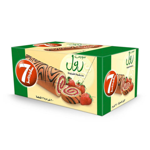 GETIT.QA- Qatar’s Best Online Shopping Website offers 7 DAYS STRAWBERRY MINI ROLL CAKE 12 X 20G at the lowest price in Qatar. Free Shipping & COD Available!
