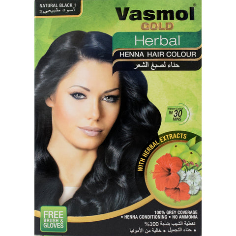 GETIT.QA- Qatar’s Best Online Shopping Website offers VASMOL GOLD HERBAL HENNA BLACK 6 X 10G at the lowest price in Qatar. Free Shipping & COD Available!