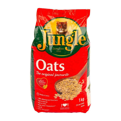 GETIT.QA- Qatar’s Best Online Shopping Website offers JUNGLE ORIGINAL OATS 1 KG at the lowest price in Qatar. Free Shipping & COD Available!