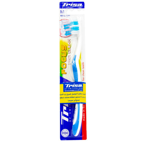 GETIT.QA- Qatar’s Best Online Shopping Website offers TRISA FOCUS PRO CLEAN TOOTH BRUSH MEDIUM 1 PC at the lowest price in Qatar. Free Shipping & COD Available!