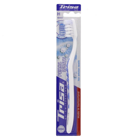 GETIT.QA- Qatar’s Best Online Shopping Website offers TRISA TOOTH BRUSH PEARL WHITE HARD ASSORTED COLOURS 1 PC at the lowest price in Qatar. Free Shipping & COD Available!