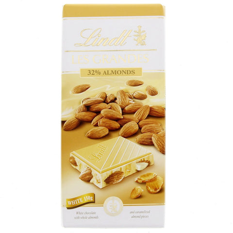 GETIT.QA- Qatar’s Best Online Shopping Website offers LINDT LES GRANDES 32 % ALMONDS WHITE 150 G at the lowest price in Qatar. Free Shipping & COD Available!