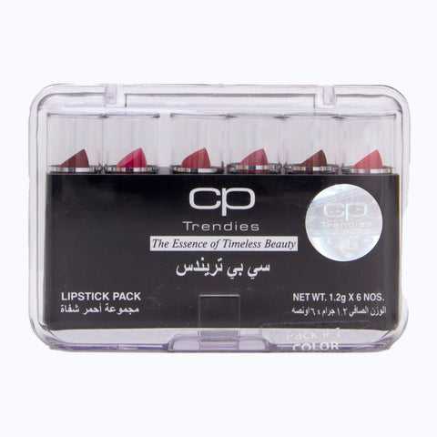 GETIT.QA- Qatar’s Best Online Shopping Website offers CP TRENDIES LIPSTICK PACK 6 PCS at the lowest price in Qatar. Free Shipping & COD Available!