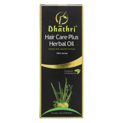 GETIT.QA- Qatar’s Best Online Shopping Website offers DHATHRI HAIR CARE PLUS HERBAL OIL 100 ML at the lowest price in Qatar. Free Shipping & COD Available!