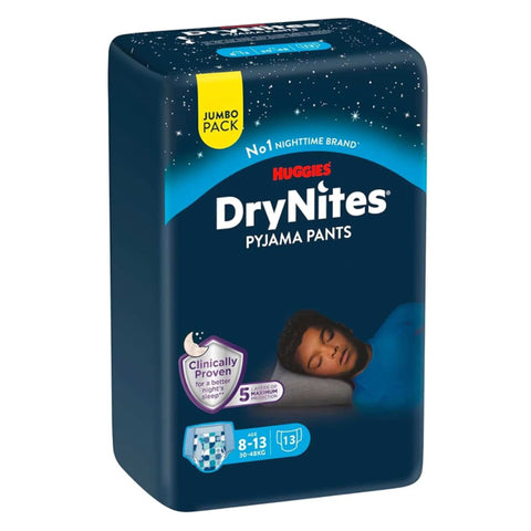GETIT.QA- Qatar’s Best Online Shopping Website offers HUGGIES DRYNITES PYJAMA PANTS 8-13 YEARS BED WETTING DIAPER GIRL 30-48 KG JUMBO PACK 13 PCS at the lowest price in Qatar. Free Shipping & COD Available!