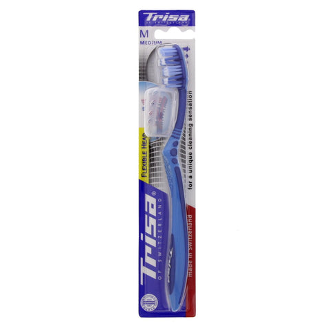 GETIT.QA- Qatar’s Best Online Shopping Website offers TRISA FLEXIBLE HEAD MEDIUM TOOTH BRUSH ASSORTED COLOURS 1 PC at the lowest price in Qatar. Free Shipping & COD Available!